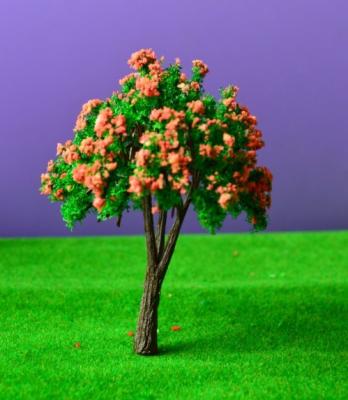 China hot sale 60mm high architecture scale model colorful trees with high quality for sale