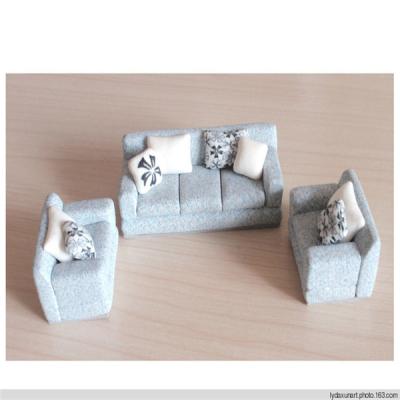 China Soft Pottery Sofa,Mini Sofa Furniture Model for scene layout for sale