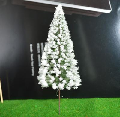 China 80mm beautiful cedar wire tree for railway scenery for sale