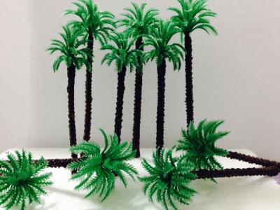 China 90mm high scale model plastic Palm trees for Architecture Models for sale