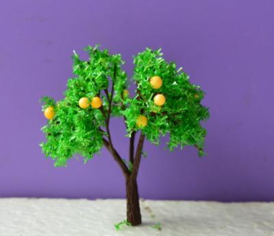 China scale model fruite tree/model orange tree/model color tree/trees scale/scale scenery for sale