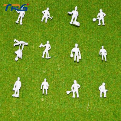 China HO scale 1:87  Train Railway Workers Figures Unpainted Little People Model Building Layout Toy Figures for Kids for sale