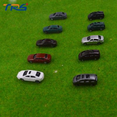 China 1：200 ABS plastic scale model painted car for architecture model train layout for sale