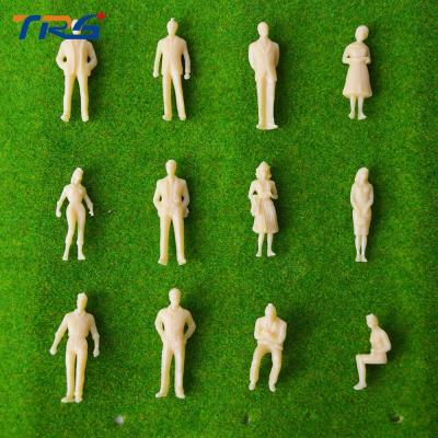 China 2017 new  1/50 3.5cm  skin color ABS plastic figure for architectural building model making train layout scenery for sale