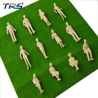 China 2017 new  1/25 7cm  skin color ABS plastic figure for architectural building model making train layout scenery for sale