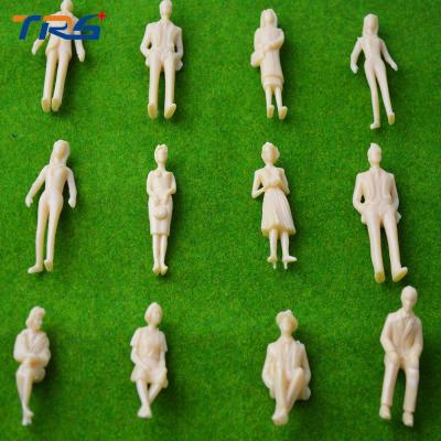 China 2017 new  1/30 6cm  skin color ABS plastic figure for architectural building model making train layout scenery for sale