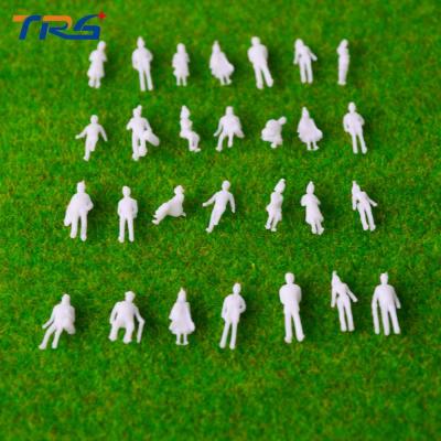 China model white people 1:150  miniature white ABS plastic 1 cm  figures Architectural model human for sale