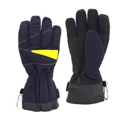 China Firefighting firefighter's rescue gloves made of aramid non-woven fabric are flame retardant, waterproof, flame retardant and cut - proof for sale