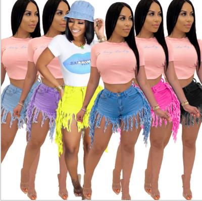 China 2021 summer women clothing Tassu jeans (only pants) breathable mesh pants women's shorts for sale