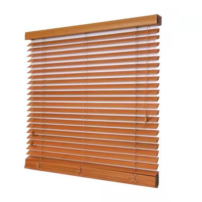 China Modern Waterproof Technology PVC Imitation Wood Blind Bathroom Shading Lift Roller Shading Insulation Home Blinds BYC-05 for sale