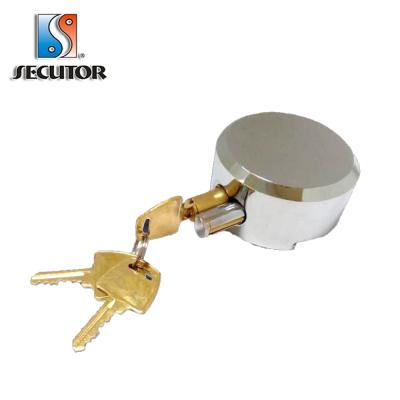 China Steel Made In Taiwan 73mm Round Steel Concealed Shackle Padlock Hasp And Staple Lock for sale