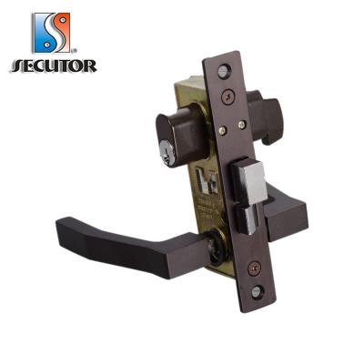 China High Security Door Handle Aluminum Mortise Lockset / Mortise Bolt Dead Lock for sale