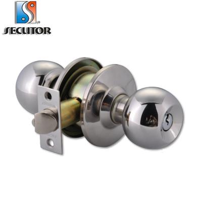 China 201 one sided stainless steel knob door locks for safe with price for sale