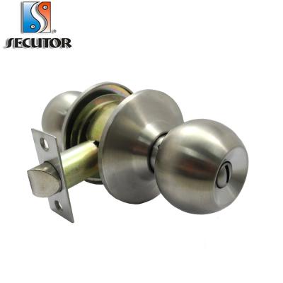 China For Keyless Bathroom Door Tubular Bathroom Door Bath Knob Lock for sale