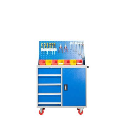 China Durable Blue Lock With Manufacturer Factory Tool Cabinet Of Drawers For Workshop for sale