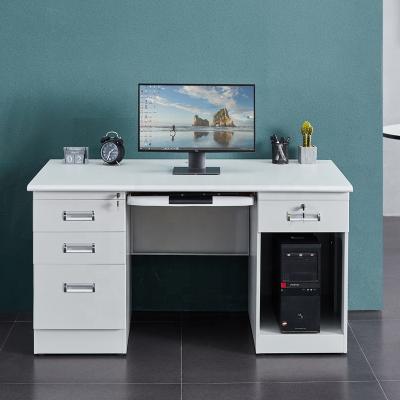 China Hot Sales Adjustable Style Office Desk Furniture Luxury Modern Office Desk (Size) Office Desk With Drawers for sale