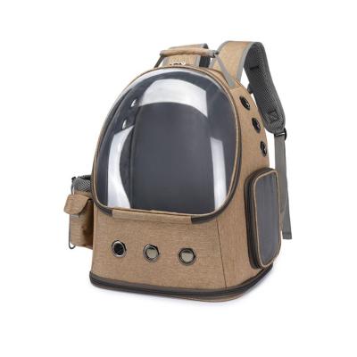 China Transparent Cat And Dog Pet Backpack Capsule Breathable Travel For Outdoor for sale