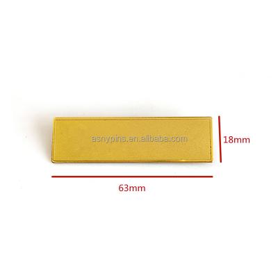 China Religious Custom Blank Rectangular Printing Nameplates With Safety Pin Yellow Color For Office Doors for sale