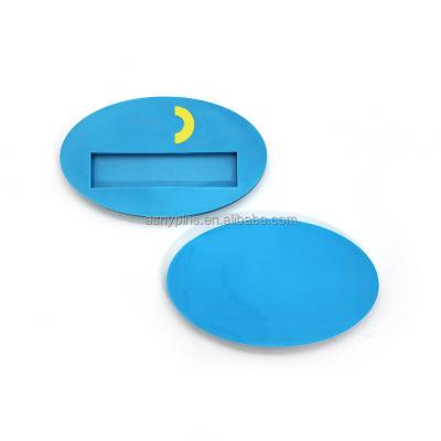 China Cheap Business Gift Custom Your Logo Soft PVC Name Badge, 3D Rubber Nameplates For Staff for sale