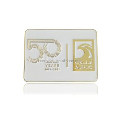 China National Pin With ADNOC Logo Metal Magnetic Pin of the UAE UAE 1971-2021 high quality fiftieth day for sale