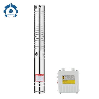 China High efficiency submersible water pump 220v 4SPM3/9 0.75HP 304 stainless steel deep good submersible water pump for sale