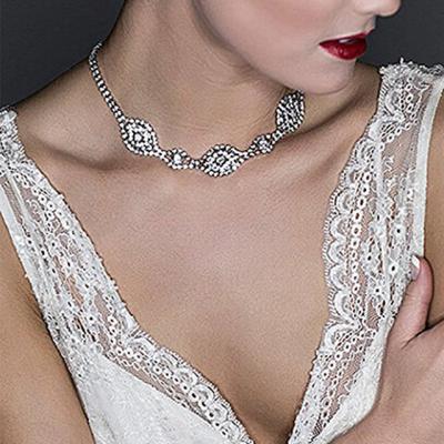 China Europe and America necklace wedding bridal accessories back chain accessories 2021 popular jewelry fashion jewelry hot selling necklace for sale