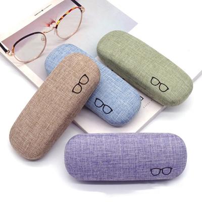 China Metal Eyewear Case Glasses Box Bag Packing Cleaning Cloth Customize Logo Sunglasses Box Package Eyewear Leather Accessories for sale