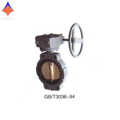 China General center GB/T30336-94 turbine butterfly valve for marine for sale