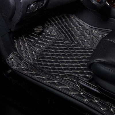 China Easy Cleaned Leather Customized 7d Black Chic Set Car Mats Full Surround Car Accessories 4 Piece Mats For Car for sale