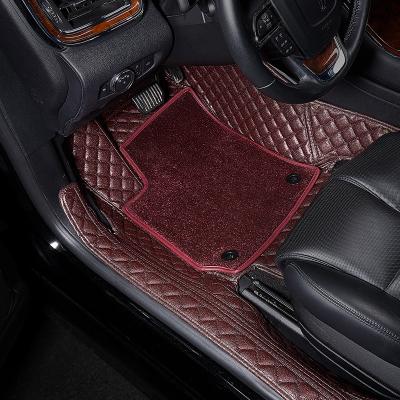 China Easy Cleaned Fabric Waterproof Universal Car Floor Mats 5d Foot Mats Eco-Friendly Foot Tape for sale