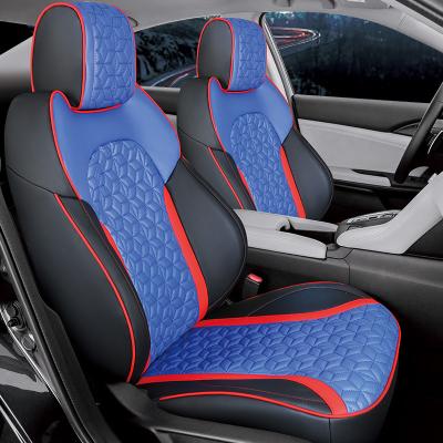 China Eco-friendly Car Seat Covers Universal 5d Leather Full Set Luxury Leather Car Seat Covers Design for sale