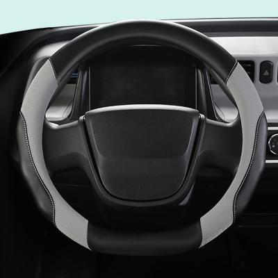 China New Type Popular Leather Car Steering Wheel Cover Perfectly Fit Car Steering Wheel Cover for sale