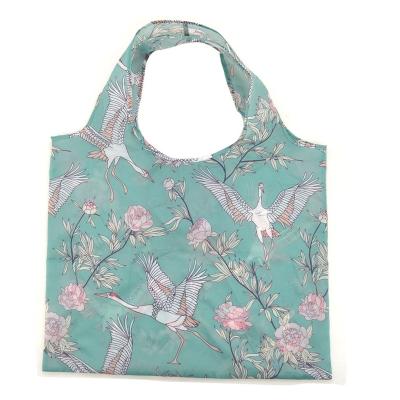 China 100% Eco-friendly 210T RPET Tote Bag Full Sublimation Printing Tote Bag Foldable Bag for sale