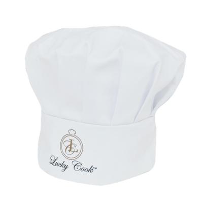 China 180gsm cotton twil or cheap cotton customized classic kitchen material cooking uniform supplier promotional white chefs hat fashion printed chefs hat for sale