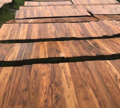 China Asia Traditional Legal Plantation Teak Hardwood Harvested Solid Flooring for sale