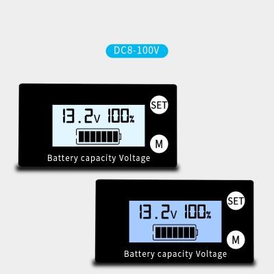 China Multi-function Car Battery 10-100V LED Digital Motorcycle Battery Capacity Power Coulomb Meter Battery Capacity Tester for sale