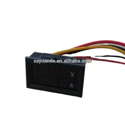 China Dual LED Digital DC 4.5-30V 0-100A Volt Meter Ammeter Dual Voltage for sale