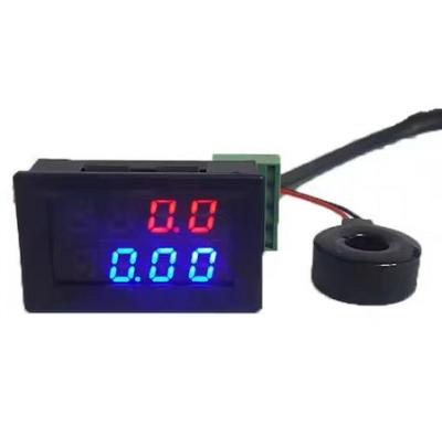 China Red + Blue 7segment Digital Measurement AC Voltmeter AC Industrial Ammeter Dual Digital LED Volt Amp 100V 100A Panel Meter for sale