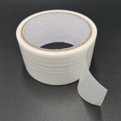 China Waterproof Fiberglass Single Sided Adhesive Tape For Cardboard Wrapping Or Gift Wrapping for sale