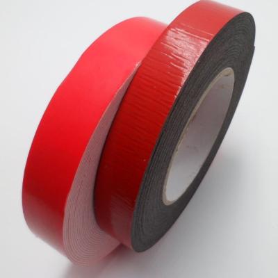 China 0.5mm 08mm 1mm 1.5mm waterproof custom double face pe foam tape for mirror for sale