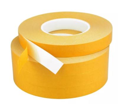 China Custom High Bonding Strength PVC Adhesive Tape Heat Resistant White Double Sided Jumbo Roll for sale