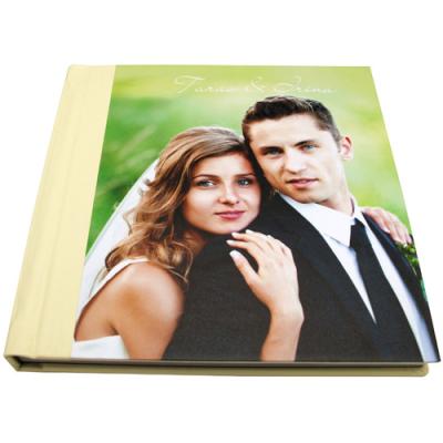 China Professional Yellow Crystal Cover Wedding Album 12 x 18 Photo Album for sale