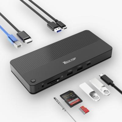 China USB3.2 10Gbps Type-C to 2 Port 10Gbps HUB D1077A for sale