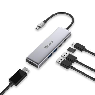 China USB3.0 Type-C Aluminium Multiport Hub with Power Delivery Z-DK09001 for sale