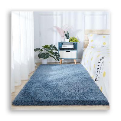 China Washable Ultra Soft Fluffy PV Fleece Area Rug Shaggy Carpet for sale