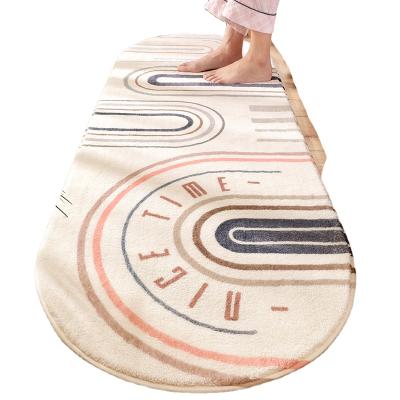 China Long bedside blanket simulation cashmere blankets living room bedroom children's room simple home carpet washable for sale