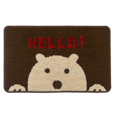 China Washable Anti-Slip Absorb Water Bath Mat Cartoon Bathroom Kitchen Bedroom Entrance Floor Door Mat for sale