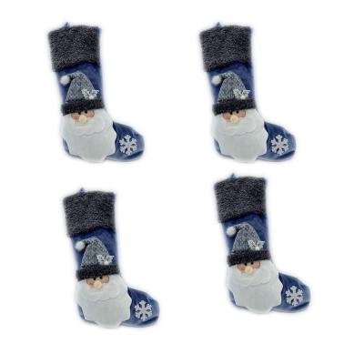 China 2022 NEW POLYESTER DESIGN CHRISTMAS DECORATION CHRISTMAS STOCKING SANTA/SNOWMAN STOCKING for sale