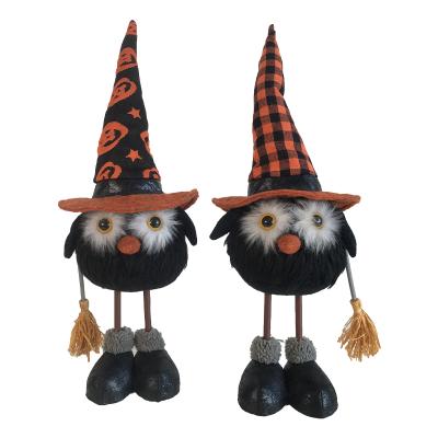 China Minerva Nighthawk Halloween Dolls Owl Stance Owl Halloween Crafts 100% POLYESTER Bird for sale