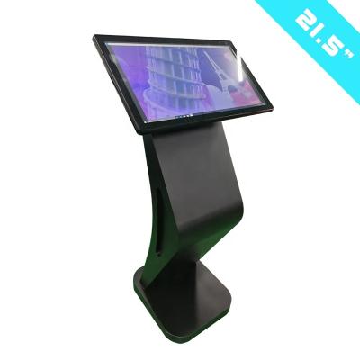 China 21.5 Inch Touch Screen Digital Totem Windows10 Indoor Interactive Table WIFI Digital Podium for sale